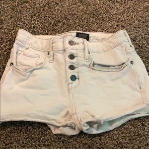 white jean shorts